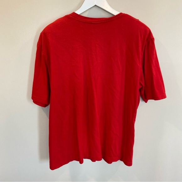 Vintage Bridge Sportswear Fringe Western Top Red Womens Large Cotton - Picture 5 of 6